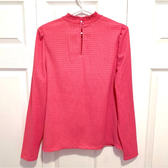 REITMANS Pink Textured Long Sleeved Top - Picture 2 of 5